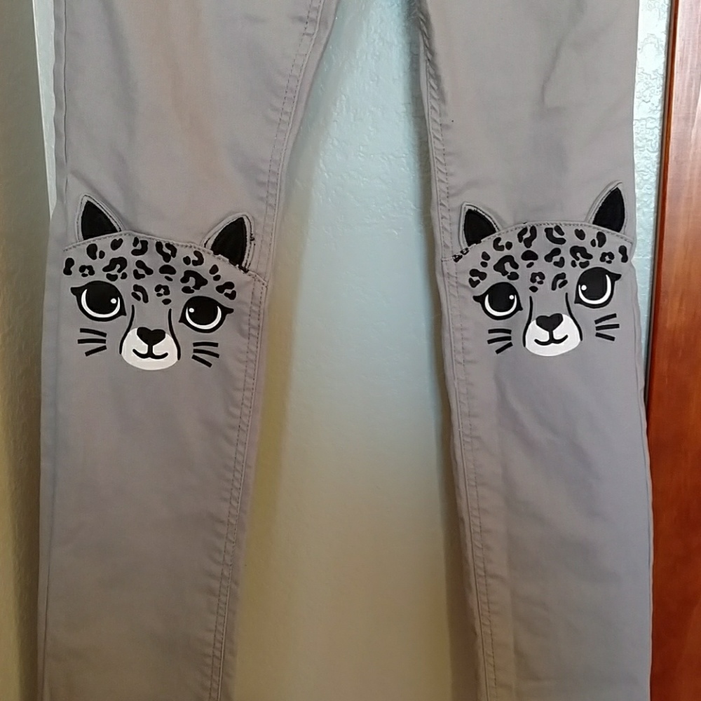 H&M girls leopard pants
